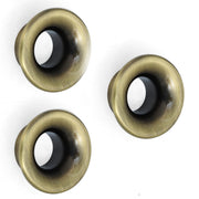 Plantex Knobs for Drawers/Drawer Knobs/Round Knob for Cabinets/Pull-Push Knob for Kitchen/Bedroom Drawers - Pack of 3 (Brass Antique)