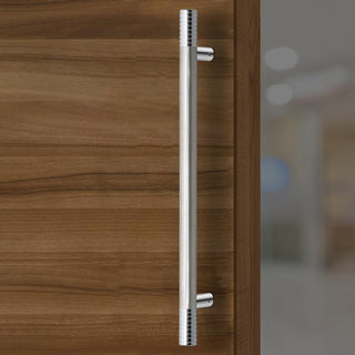 Plantex Heavy Duty Main Door Handle - 24 inch Pull-Push Handle - Pack of 1 (Satin) - 3 Years Warranty, Chrome