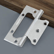 Plantex Stainless Steel Butterfly Hinges for Door/4 Inch x 14 Gauge Hinge/2.5 mm Door Hinge for Home/Office/Hotel/Non-Mortise Hinges - Pack of 1 (Chrome)