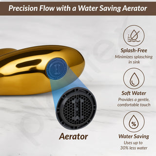 Plantex Pure Brass Pillar Tap for Wash Basin/Single Lever Hot & Cold Basin Mixer Tap/washbasin tap Faucet-(Gold)