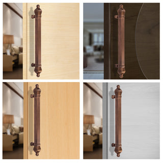 Plantex Taj Heavy Duty Main Door Handle - 17-Inch Pull Push Handle for Doors - Pack of 1 (319-Copper Antique Finish) - 3 Years Warranty