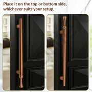 Plantex Main Door Handle/Stainless Steel & Aluminium Door Handle/450mm Pull-Push Handle for Home/Office/Hotel - Pack of 1 (DTMD-413, Rose Gold)