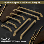 Plantex Cabinet Handle/160mm Handle for Cabinet/Wardrobe Handle/Door Pull-Push Handle for Home/Office - Pack of 1 (Brass Antique)