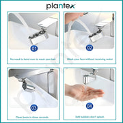 Plantex Brass Universal Rotation Splash Protector for Kitchen/2 Mode (Up Down Water Outlet) Tap extender for Kitchen sink-(H-143-Chrome)