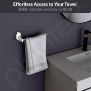 Plantex 304 Grade Stainless Steel Hand Towel Hanger/Napkin Holder for Wash Basin/Towel/Napkin Ring/Bathroom Accessories - Oreva (Chrome)