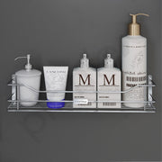 Plantex Stainless Steel Bathroom Shelf/ Shelf for Bathroom Organizer/Wall Shelf for Bathroom with Railings/Kitchen Storage Shelves-(18 inch, Chrome)