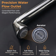 Plantex Brass Wash Basin Mixer Tap/Hot & Cold Basin Mixer Faucet/Deck Mount Pillar Spout for Bathroom Sink - Pack of 1 (APS-4600, Chrome & Rose Gold)