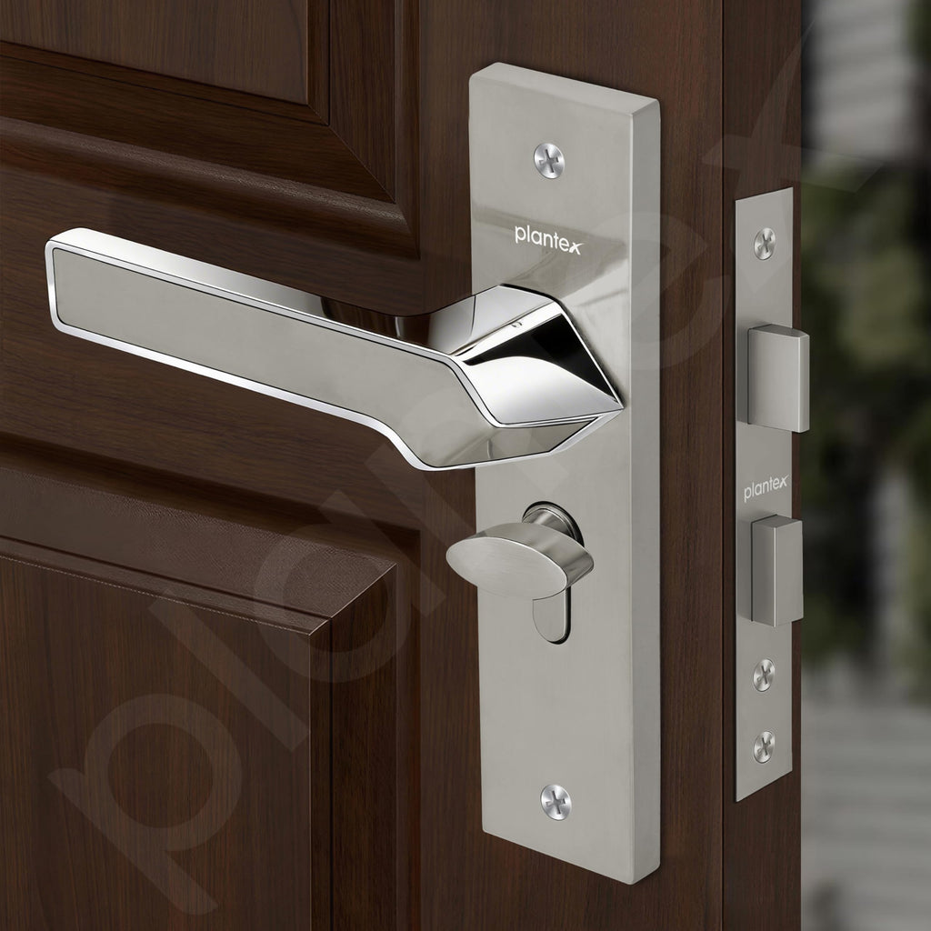 Plantex Heavy-Duty Door Lock/Door Handle Set with 3 Years of Warranty ...