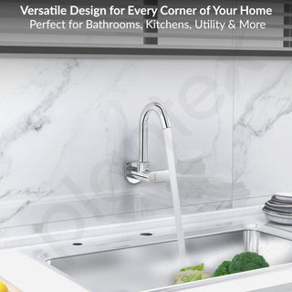 Plantex Pure Brass Sink Tap for Kitchen with 360° Swivel Spout/Kitchen Sink Tap with Water Saving Aerator-7 Year Warranty by Plantex (ORN-210-Chrome)