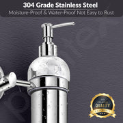 Plantex 304 Grade Stainless Steel Silver Wash Basin Handwash Holder/Wall Mounted Dispenser/Bathroom Accessories - Oreva (Chrome)