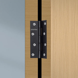 Plantex Hinges for Main Door/Stainless Steel Door Butt Hinges 4 inch x 14 Gauge/2 mm Thickness for Home/Office/Hotel/Bedroom/Kitchen/Bathroom/Kabza/Soft Movement Hinges- Pack of 3 (Black)