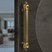Plantex Taj Heavy Duty Main Door Handle/Door Handle for Main Door/Main Door Handle 17-inches/Pull Push Door Handle - Pack of 1 (319-Brass Antique and Golden Finish) - 3 Years Warranty