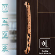 Plantex Heavy Duty Door Handle for Main Door/13-inches Main Door Handle/Pull Push Handle for Home/Hotel/Office - Pack of 1 (311-PVD Rose Gold Finish) - 3 Years Warranty