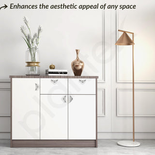 Plantex Knobs for Drawer/Triangle Knobs for Cabinets/Drawer Handle/Pull-Push Knob for Kitchen/Bedroom Cabinet - Pack of 4 (Satin)