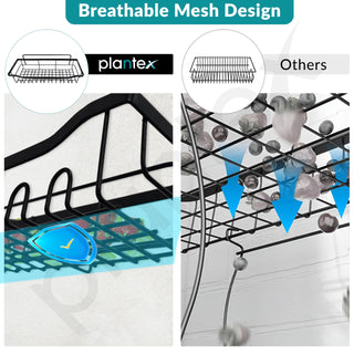 Plantex Self Adhesive Bathroom Shelf/Bathroom Organiser without Drill/Adhesive Wall Shelves/No Drill Bathroom Shelves/Soap Holder with Tooth Brush Holder-(Black, Pack of 5)