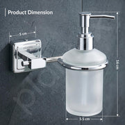 Plantex 304 Grade Stainless Steel Liquid Soap Dispenser/Shampoo Dispencer/Handwash Bottle Stand - Decan (Chrome)