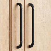 Plantex Cabinet Handle/224mm Handle for Wardrobe/Kitchen Handle/Pull-Push Handle for Home/Office - Pack of 2 (Black)