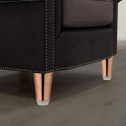 Plantex Heavy Duty Round 4 inch Spare Sofa Legs for Bed Furniture/Sofa Legs for Furniture Fitting/Table Legs/Sofa Leg Set of 2 pcs (Rose Gold)