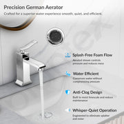 Plantex Pillar Cock/Pure Brass Pillar Cock for Wash Basin with Teflon Tape/Single Lever Tabletop Basin Tap - (DR003, Chrome)