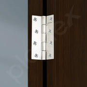 Plantex Stainless Steel Door Kit for Bathroom Door/Door Hardware/Doors Accessories/3 Hinges/10 inch Al-Drop/8 inch Latch/8 inch 2 Handles - Pack of 1 (APS-1320, Chrome)
