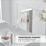 Plantex Sensor Tap for Washbasin/Pure Brass Automatic Touchless Basin tap/Pillar Tap for Wash Basin/Tap for Basin - (Chrome)