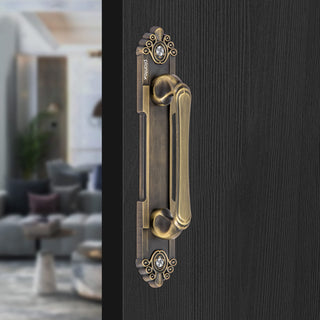 Plantex Cabinet Door Handle/8 Inch Wardrobe Door Handle/Door Pull-Push/Sliding Handle for Cupboard/Drawer – Pack of 1 (294, Brass Antique Finish)