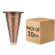 Plantex Heavy Duty Stainless Steel 4 inch Sofa Leg/Bed Furniture Leg Pair for Home/Furniture Sofa Legs for Table/Sofa Support Legs/Sofa Furniture Leg (Rose Gold) Set of 10 Pcs