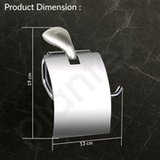 Plantex Smero Pure Brass Toilet Paper Holder/Tissue Paper Stand for Washroom/Bathroom - Effect (Satin Matt)