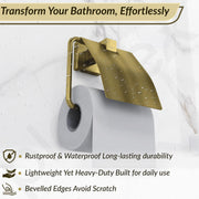 Plantex Stainless Steel Toilet Paper Holder/Toilet Roll Holder for Bathroom/Tissue Paper Holder/Bathroom Accessories - Aqua (Brass Antique)
