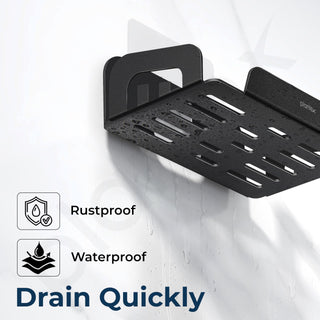 Plantex Self Adhesive Soap Dish/Stainless Steel Soap Holder for Washbasin/Soap Stand for Bathroom Without Drill/Bathroom Accessories - Pack of 3 (Black)