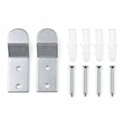 Plantex Stainless Steel Urinal Wall Mount Bracket Set with Toilet Fixing Bolts & Screws/Universal Toilet Wall Hook Support/Bathroom Urinal Hanging Kit with Anchors â€“ Chrome