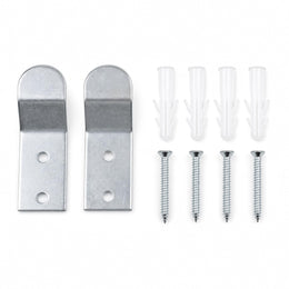 Plantex Stainless Steel Urinal Wall Mount Bracket Set with Toilet Fixing Bolts & Screws/Universal Toilet Wall Hook Support/Bathroom Urinal Hanging Kit with Anchors â€“ Chrome