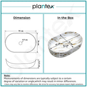 Plantex Tabletop Wash Basin for Bathroom/Designer Ceramic Basin/Oval Countertop Wash Basin/Home/Office (22 x 14 x 10 Inch)