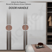 Plantex Door Handle/8 Inch Main Door Handle/Door Handle for Home/Pull-Push Door Handle/Door Accessories - Pack of 1 (Rose Gold)