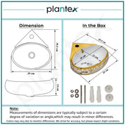 Plantex Ceramic Wash Basin/Corner Basin for Bathroom/Round Designer Tabletop Basin/Vessel Sink for Home/Office (14x14x6 inch - Gold & White)