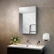 Plantex Premium Bathroom Cabinet with Mirror/304 Stainless Steel Mirror Cabinet for Wash Basin/Bathroom Shelf for Wall with Mirror (16x 24 Inch-Chrome)