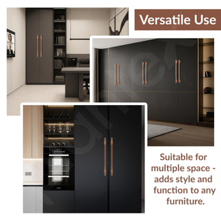 Plantex Cabinet Handle/450mm Handle for Cabinet/Door Pull-Push Handle for Home/Office/Hotel - Pack of 1 (Rose Gold)