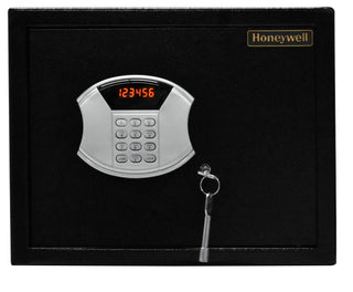 Honeywell Safes - 5103 Steel Security Safe with Hotel-Style Digital Lock/Electronic Safe Locker for Hotel/Home/Office, 0.83-Cubic Feet (Black-Medium)