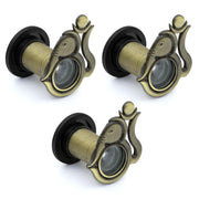 Plantex Solid Brass Door Eye/Door Lens/Door Eye Viewer/Eye Hole for Main Door/180 Degree Ultra Clear Door Viewer for Safe and Secure Home/Office/Hotel - Pack of 3 (Brass Antique)