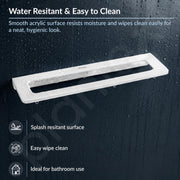 Plantex 20 Inch Acrylic Towel Hanger for Bathroom/Towel Rod for Kitchen/Napkin Holder/Stand/Towel Bar for Bathroom - Pack of 1 (VIW-126, White)