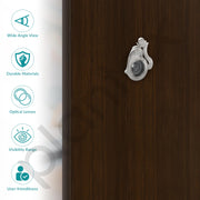 Plantex Door Eye Viewer/Solid Brass Door Eye Hole for Main Door/Eye Hole for Main Door/180 Degree Ultra Clear Door Viewer for Safe and Secure Office/Home/Hotel - Pack of 1 (Matt)