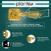 Plantex Premium Door Locks with 3 Years of Warranty by Palntex/Main Door Lock for Home/Mortise Lock for Door - Main Door Lock Set (644 - PVD Gold)