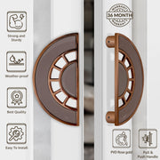 Plantex Door Handle/8 Inch Main Door Handle/Door Handle for Home/Pull-Push Door Handle/Door Accessories - Pack of 1 (Rose Gold, Satin Black)