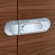 Plantex Door Stopper/Door Latch for Main Door/Baby Latch for Bathroom/Door Lock for Home and Office Doors - Pack of 2 (Chrome)