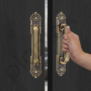 Plantex 8 Inch Heavy Duty Main Door Handle/Pull Push Handle for Main Door Home & Hotel /3 Years Warranty Pack of 2 (294, Brass Antique Finish)