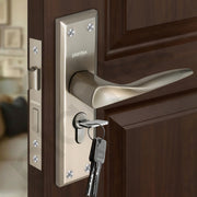 Plantex Door Lock Handle Set/6-Lever Lock Mechanism with 3 Years of Warranty by plantex/Mortise Lock with 3 Keys,Lock Body & Cylinder (PTP-01, Satin)