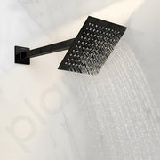 Plantex 9-Inch Shower Arm for Overhead Shower/Stainless Steel Shower Pipe/Wall Mount Bathroom Fitting with Â½-Inch Thread - Pack of 1 (Black)