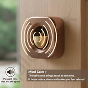 Plantex Square Dopamine Door Bell for Home/Door Chime with Brass Bell/Temple & Meditation Bell for Positive Energy & Home DÃƒÂ©cor - Pack of 1 (DTK-292 - Rose Gold)