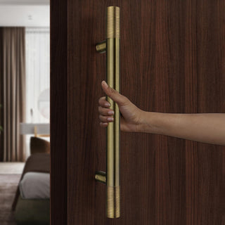 Plantex Heavy Duty Pull-Push Door Handle - 18 Inch Antique Brass (Wood/Glass) - 3 Years Warranty