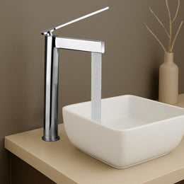Plantex Pure Brass Pillar tap for wash Basin/Mixer tap for Bathroom/Wash Basin Tap/Faucet for Wash Basin- (7878-Chrome)